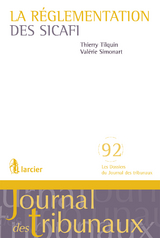 La r&eacute;glementation des sicafi -  Valerie Simonart,  Thierry Tilquin