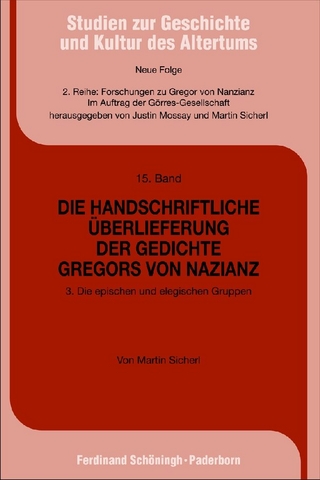 Die handschriftliche Überlieferung der Gedichte Gregors von Nazianz