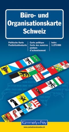 Schweiz B&uuml;ro- und Organisationskarte