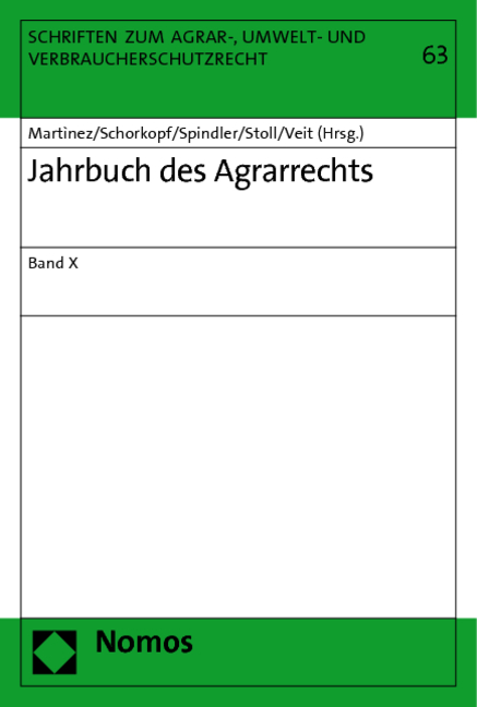 Jahrbuch des Agrarrechts - 