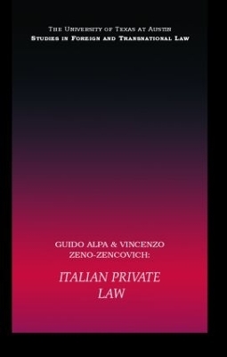 Italian Private Law - Guido Alpa, Vincenzo Zeno-Zencovich