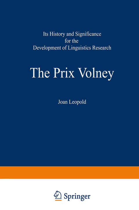 The Prix Volney: Its History and Significance for the Development of Linguistics Research - 