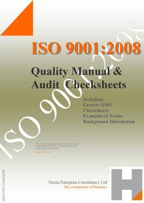 ISO 9001:2008 Quality Manual and Audit Check Sheet
