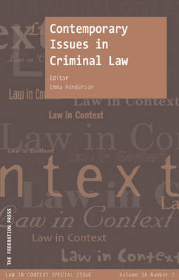 Contemporary Issues in Criminal Law