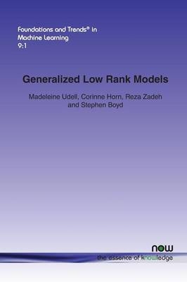 Generalized Low Rank Models