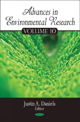 Advances in Environmental Research - 