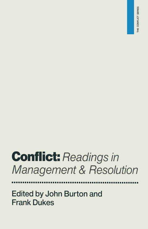 Conflict: Readings in Management and Resolution - 