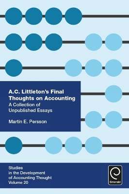 A. C. Littleton’s Final Thoughts on Accounting