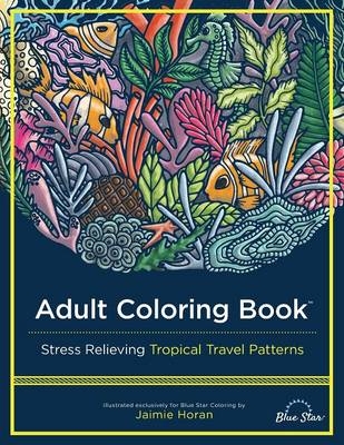 Adult Coloring Book -  Blue Star Coloring