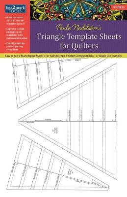 fast2mark (TM) Paula Nadelstern's Triangle Template Sheets for Quilters - Paula Nadelstern