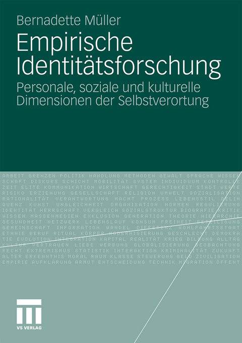 Empirische Identit&auml;tsforschung - Bernadette M&uuml;ller