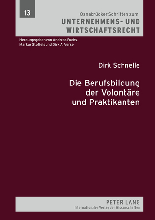 Die Berufsbildung der Volontaere und Praktikanten