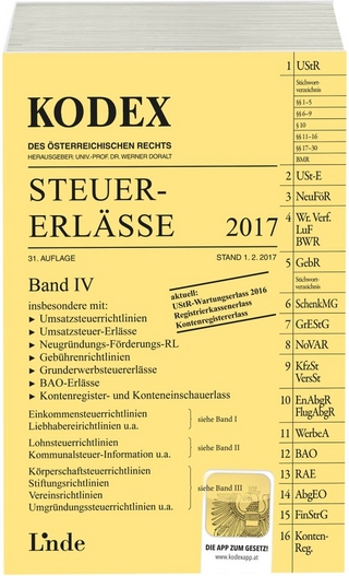 KODEX Steuer-Erlässe 2017, Band IV