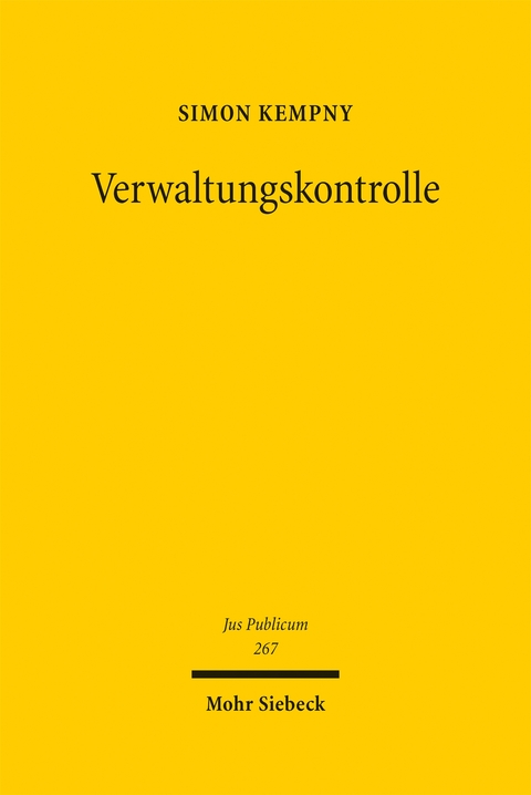 Verwaltungskontrolle - Simon Kempny