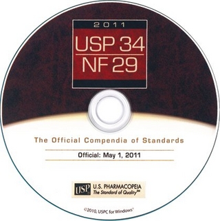 USP34 -NF29 CD-ROM 2011 United States Pharmacopeia and National Formulary 2011 CD-ROM, single user