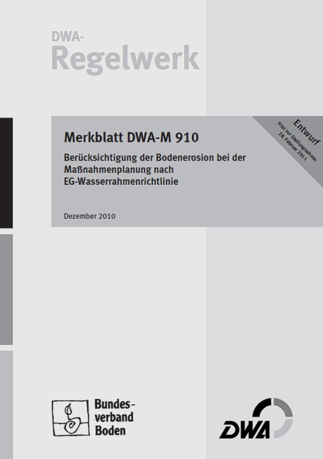 Berücksichtigung der Bodenerosion bei der Maßnahmenplanung nach EG-Wasserrahmenrichtlinie
