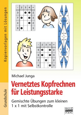Vernetztes Kopfrechnen für Leistungsstarke / Gemischte Übungen zum kleinen 1 x 1 mit Selbstkontrolle