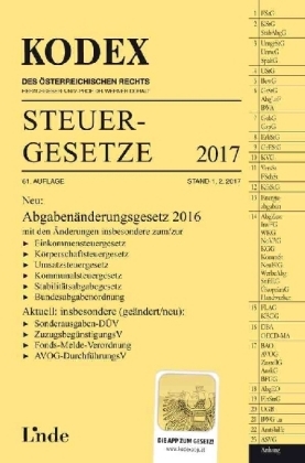KODEX Steuergesetze 2017