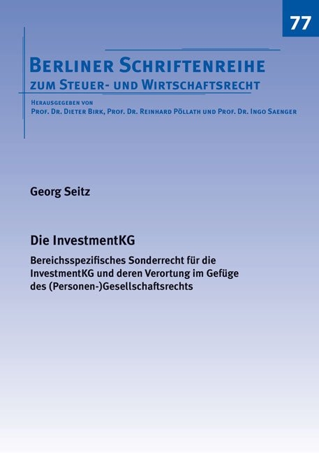 Die InvestmentKG - Georg Seitz