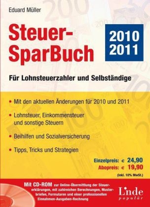 Steuer-SparBuch 2010/2011 - Eduard M&uuml;ller