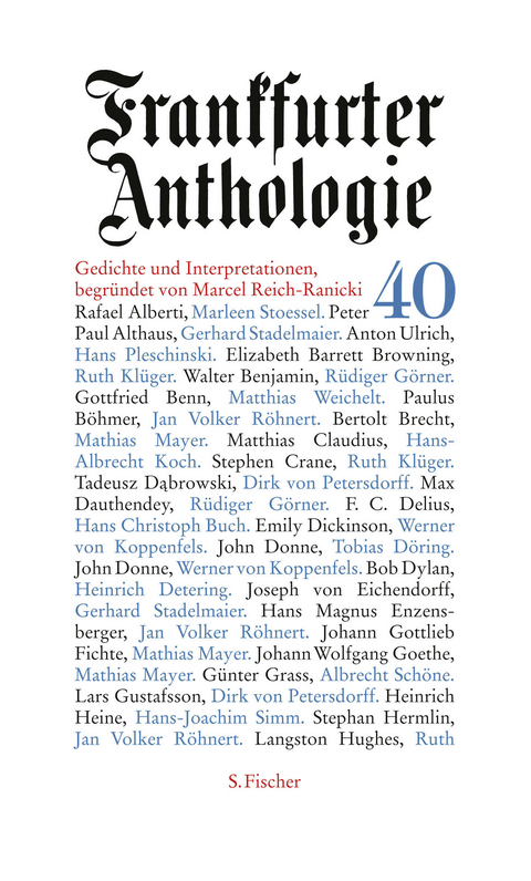 Frankfurter Anthologie - 