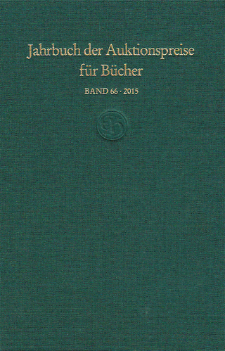 Jahrbuch der Auktionspreise für Bücher, Handschriften und Autographen (Buch)