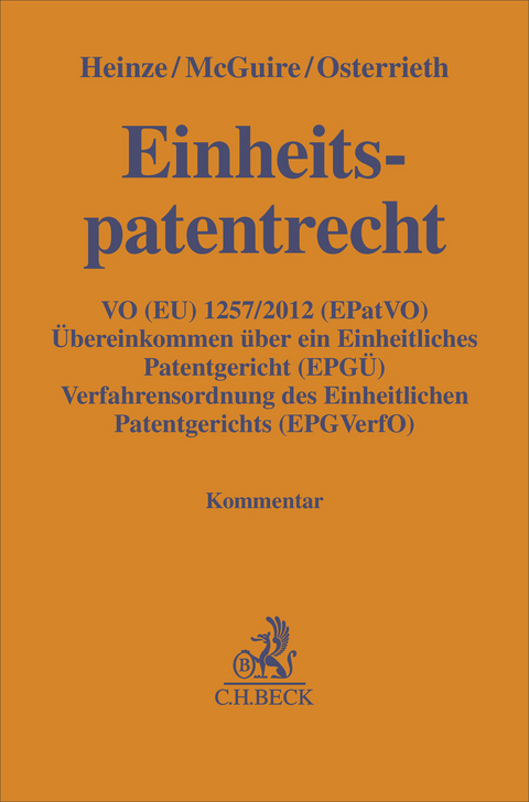 Einheitspatentrecht - 