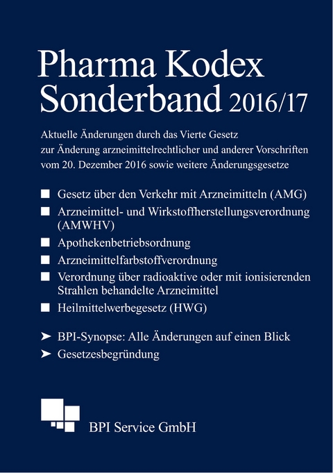 Pharma Kodex Sonderband 2016/17