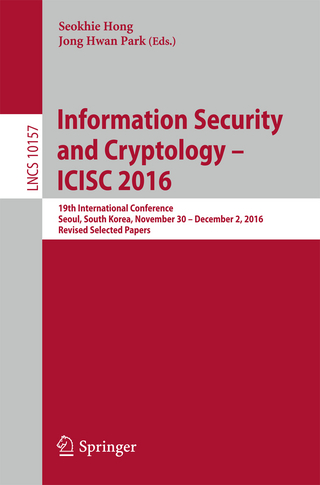 Information Security and Cryptology – ICISC 2016