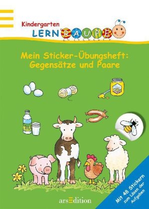 Lernraupe - Mein Sticker-Übungsheft Gegensätze und Paare