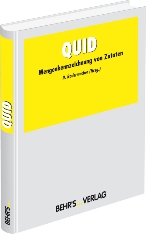 QUID - Mengenkennzeichnung von Zutaten - 