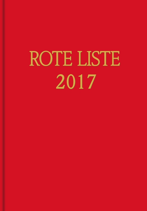 ROTE LISTE 2017 Buchausgabe Einzelausgabe