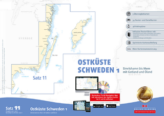 Sportbootkarten Satz 11: Ostküste Schweden 1 (Ausgabe 2017/2018)