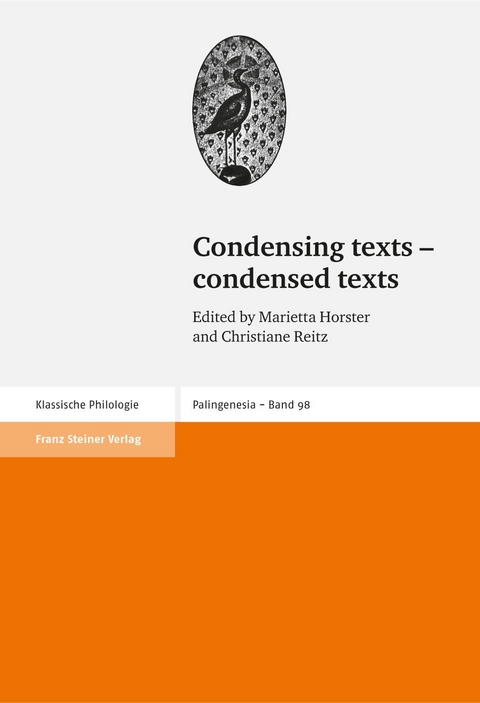 Condensing texts &ndash; condensed texts - 