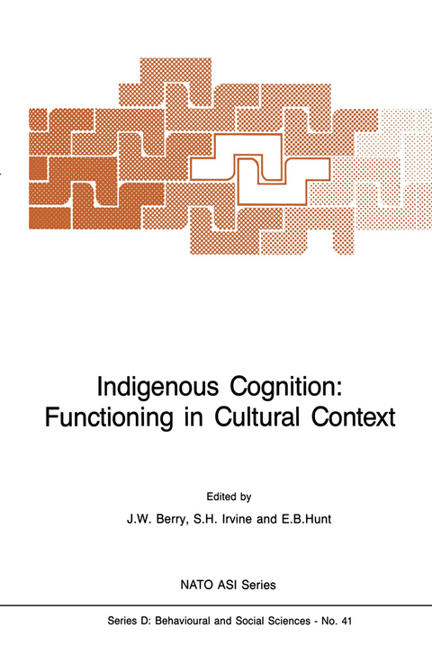 Indigenous Cognition: Functioning in Cultural Context - 