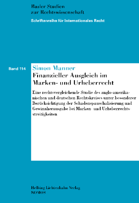 Finanzieller Ausgleich im Marken- und Urheberrecht - Simon Manner