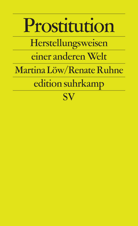 Prostitution - Martina L&ouml;w, Renate Ruhne