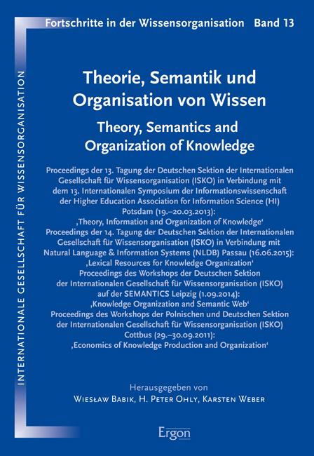 Theorie, Semantik und Organisation von Wissen - 
