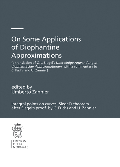 On Some Applications of Diophantine Approximations - 