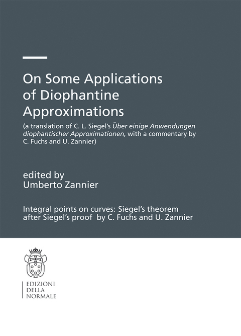 On Some Applications of Diophantine Approximations - 