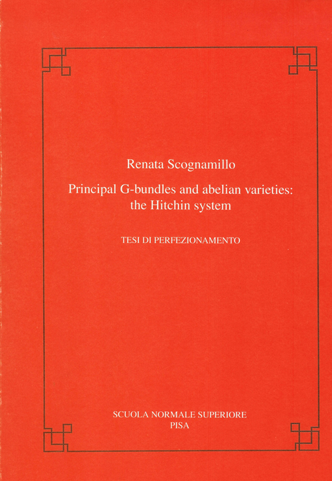 Principal G-bundles and abelian varieties: the Hitchin system - Renata Scognamillo