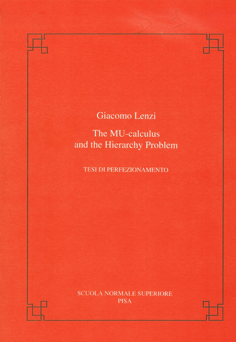 The mu-calculus and the hierarchy problem - Giacomo Lenzi