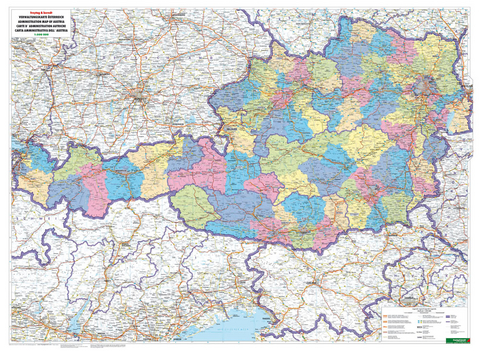 &Ouml;sterreich Verwaltung, 1:500.000, Magnetmarkiertafel - 