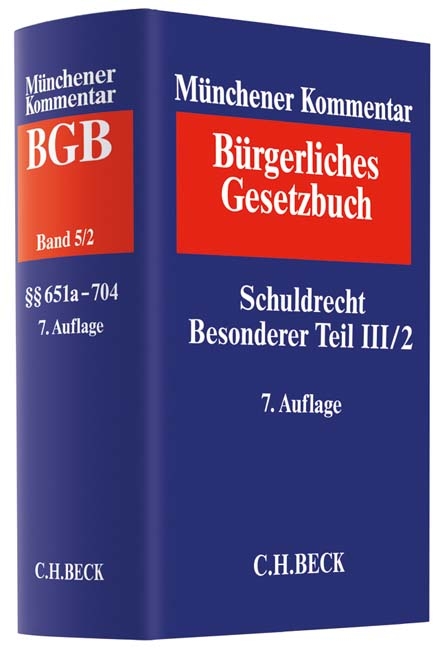 M&uuml;nchener Kommentar zum B&uuml;rgerlichen Gesetzbuch - 