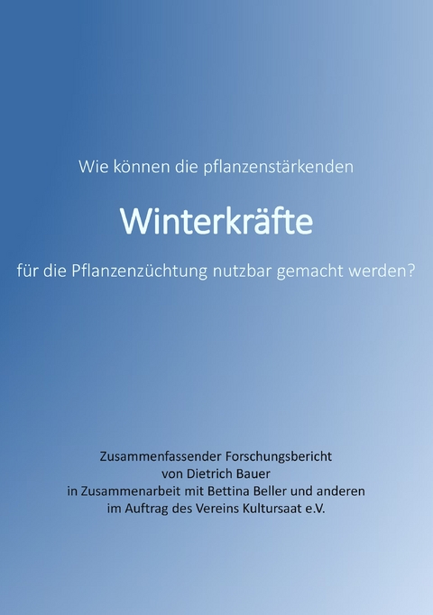 Winterkr&auml;fte - Dietrich Bauer, Bettina Beller