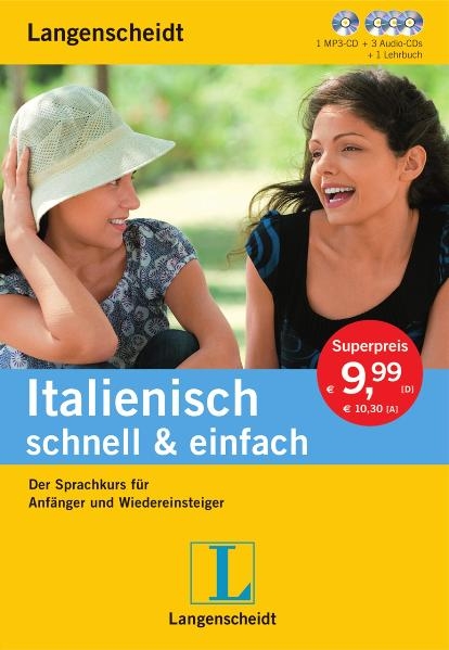 Langenscheidt Italienisch schnell & einfach - Set aus Buch, 3 Audio-CDs und 1 MP3-CD