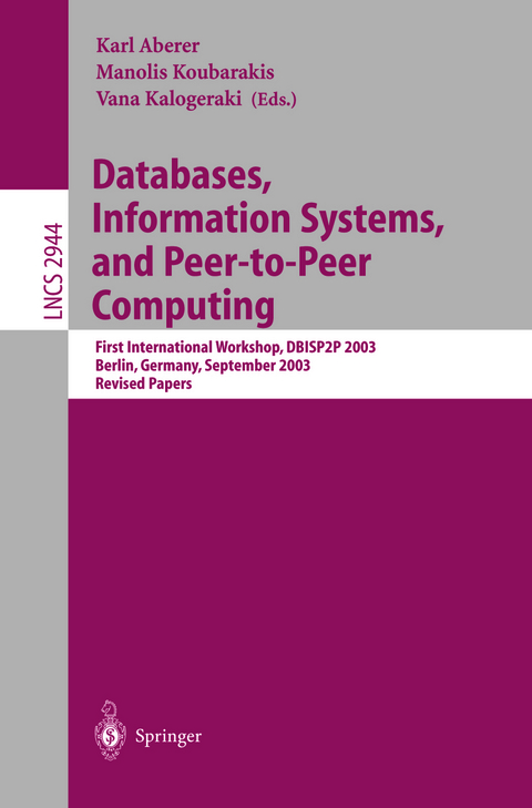 Databases, Information Systems, and Peer-to-Peer Computing - 