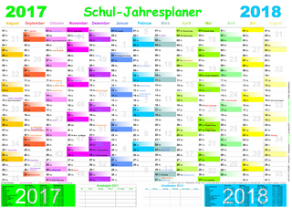 Schuljahresplaner 2017/2018