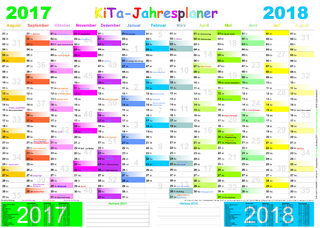 KiTa-Jahresplaner 2017/2018