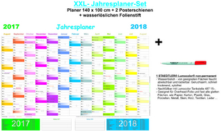 XXL-Jahresplaner-Set 2017/2018
